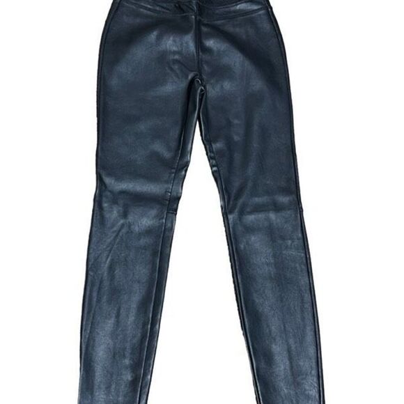 BLANK NYC Black Vegan Leather Leggings Size Small - Picture 1 of 4